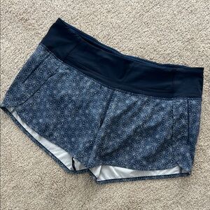 lululemon athletica Women's Blue Patterned Athletic Shorts